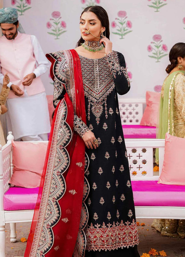 Shadmani By Akbar Aslam Embroidered Raw Silk Suits Unstitched 3 Piece AA23SH Nazmin - Luxury Collection