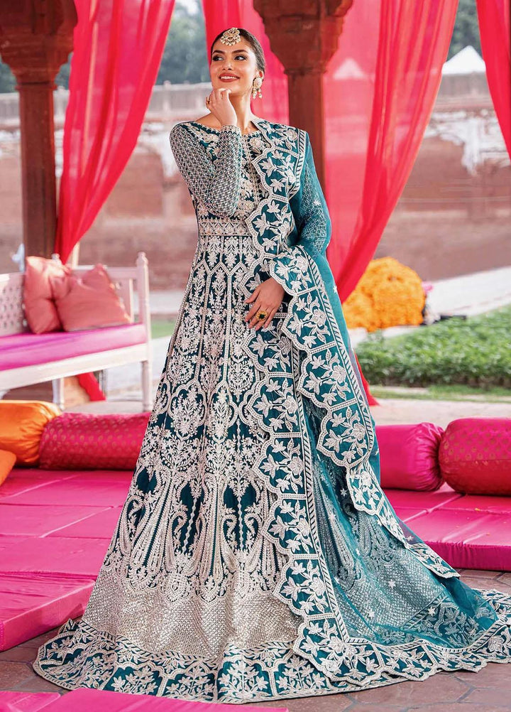 Shadmani By Akbar Aslam Embroidered Net Suits Unstitched 4 Piece AA23SH Roshan - Luxury Collection
