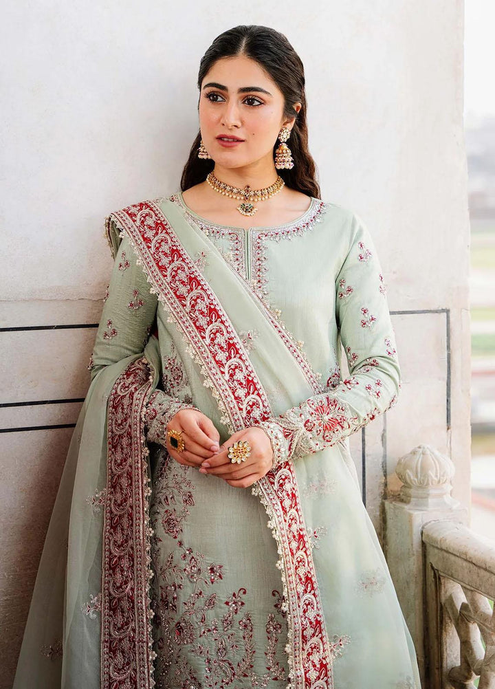 Shadmani By Akbar Aslam Embroidered Raw Silk Suits Unstitched 3 Piece AA23SH Zari - Luxury Collection
