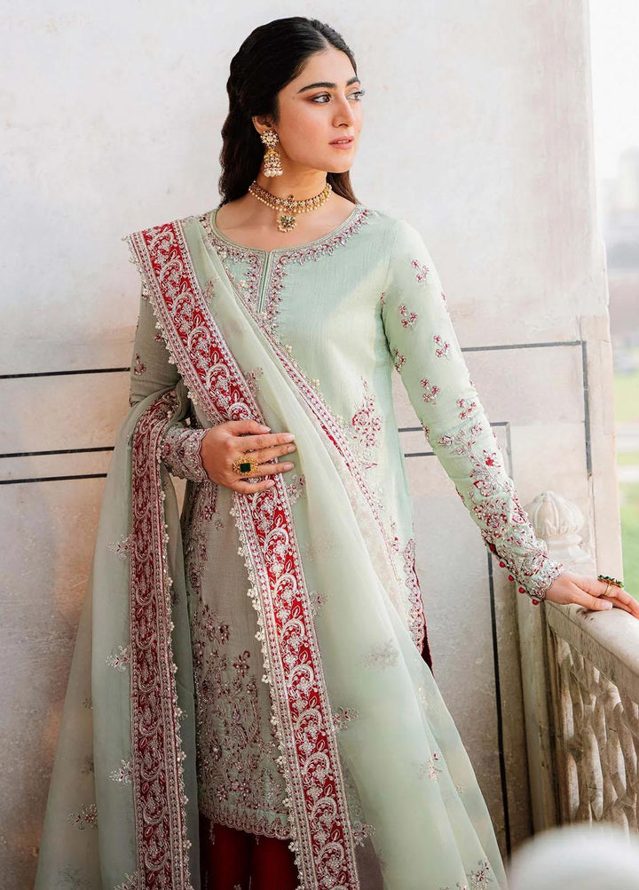 Shadmani By Akbar Aslam Embroidered Raw Silk Suits Unstitched 3 Piece AA23SH Zari - Luxury Collection