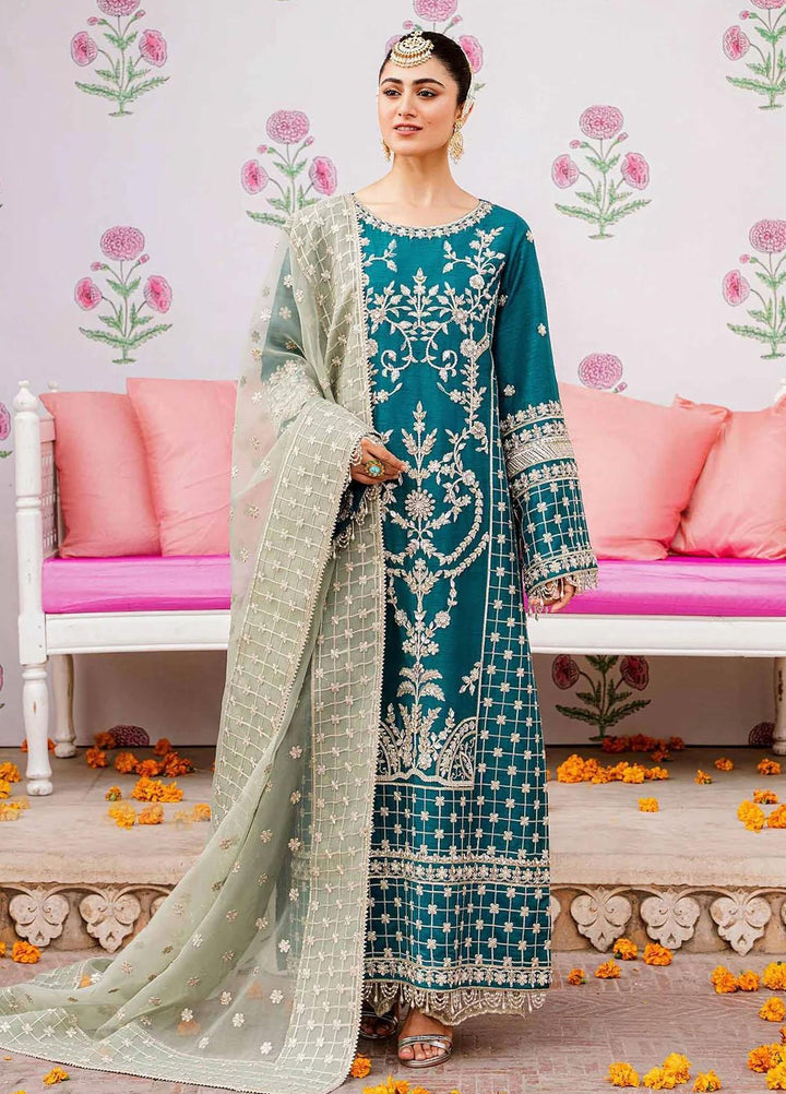 Shadmani By Akbar Aslam Embroidered Raw Silk Suits Unstitched 3 Piece AA23SH Zohra - Luxury Collection