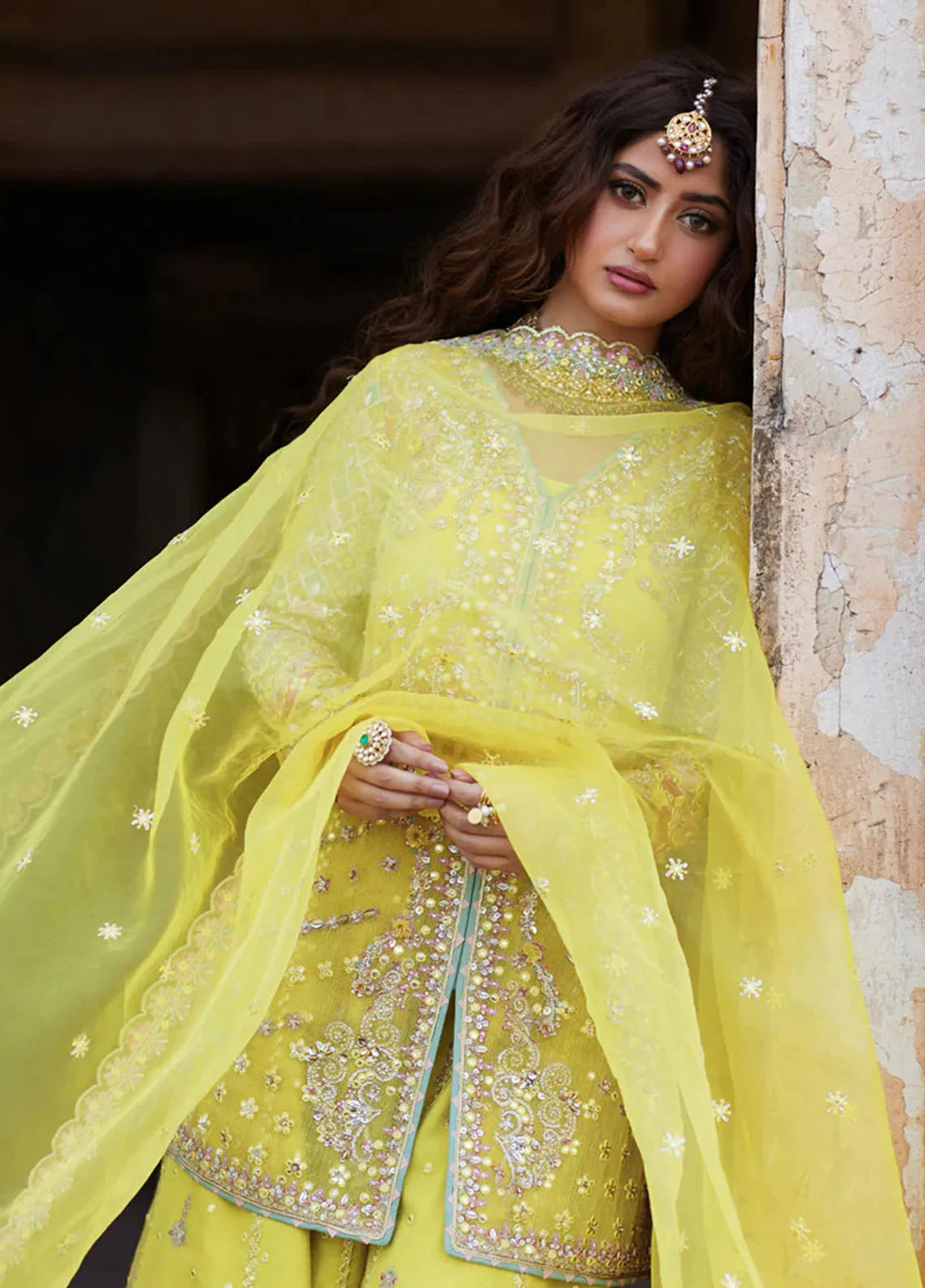 Shadmani by Qalamkar Embroidered Cotton Net Suits Unstitched 3 Piece QLM24SM Dania - Formals Collection
