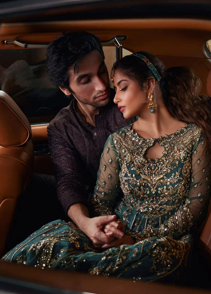 Shadmani by Qalamkar Embroidered Net Suits Unstitched 3 Piece QLM24SM Hala - Formals Collection