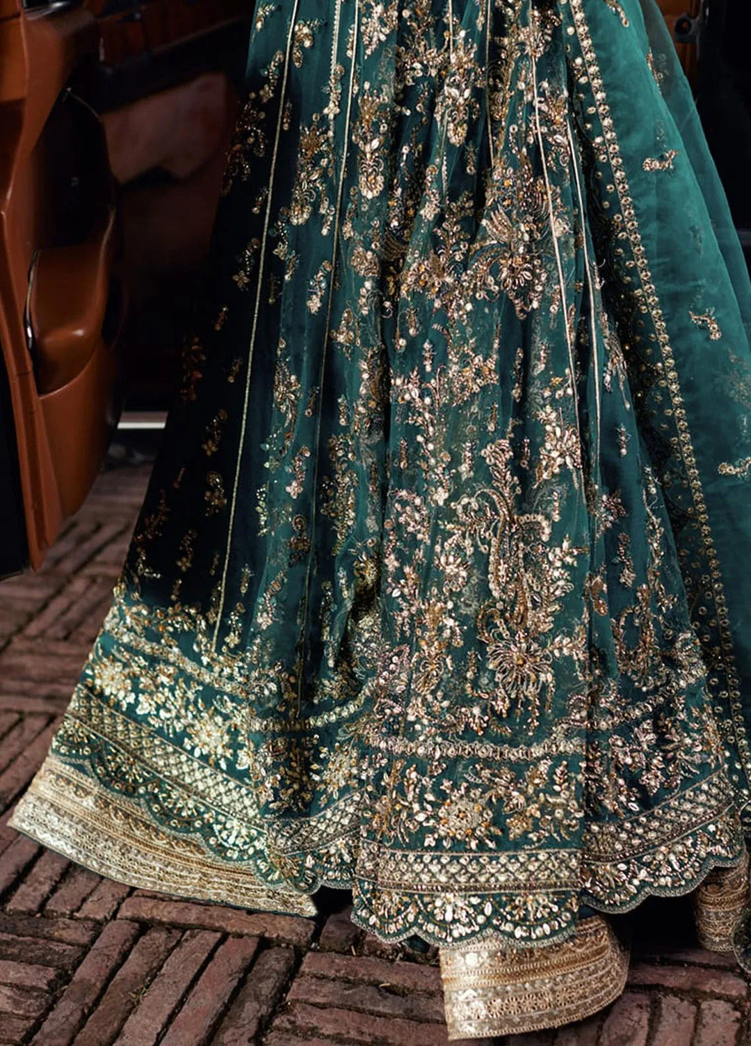 Shadmani by Qalamkar Embroidered Net Suits Unstitched 3 Piece QLM24SM Hala - Formals Collection