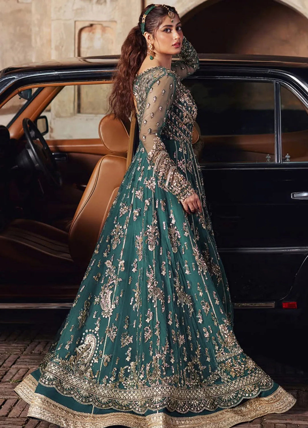 Shadmani by Qalamkar Embroidered Net Suits Unstitched 3 Piece QLM24SM Hala - Formals Collection