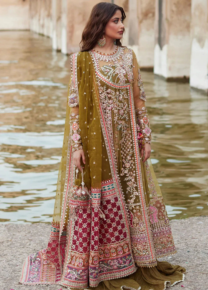Shadmani by Qalamkar Embroidered Net Suits Unstitched 3 Piece QLM24SM Rameesha - Formals Collection