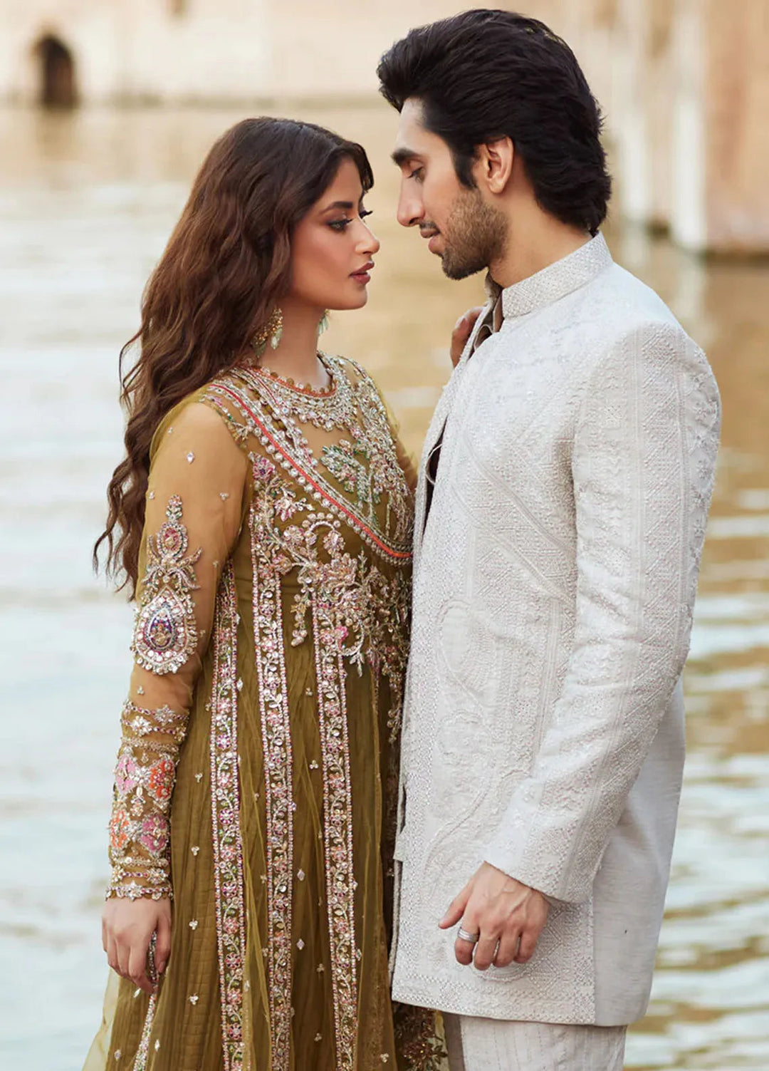 Shadmani by Qalamkar Embroidered Net Suits Unstitched 3 Piece QLM24SM Rameesha - Formals Collection