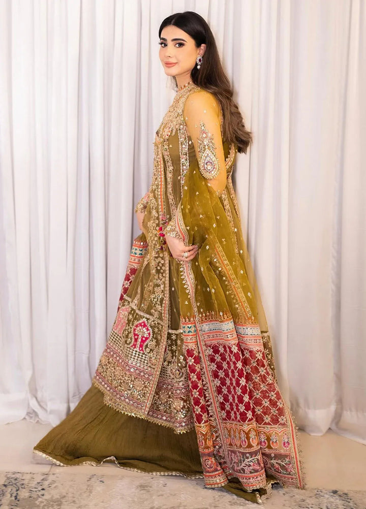 Shadmani by Qalamkar Embroidered Net Suits Unstitched 3 Piece QLM24SM Rameesha - Formals Collection