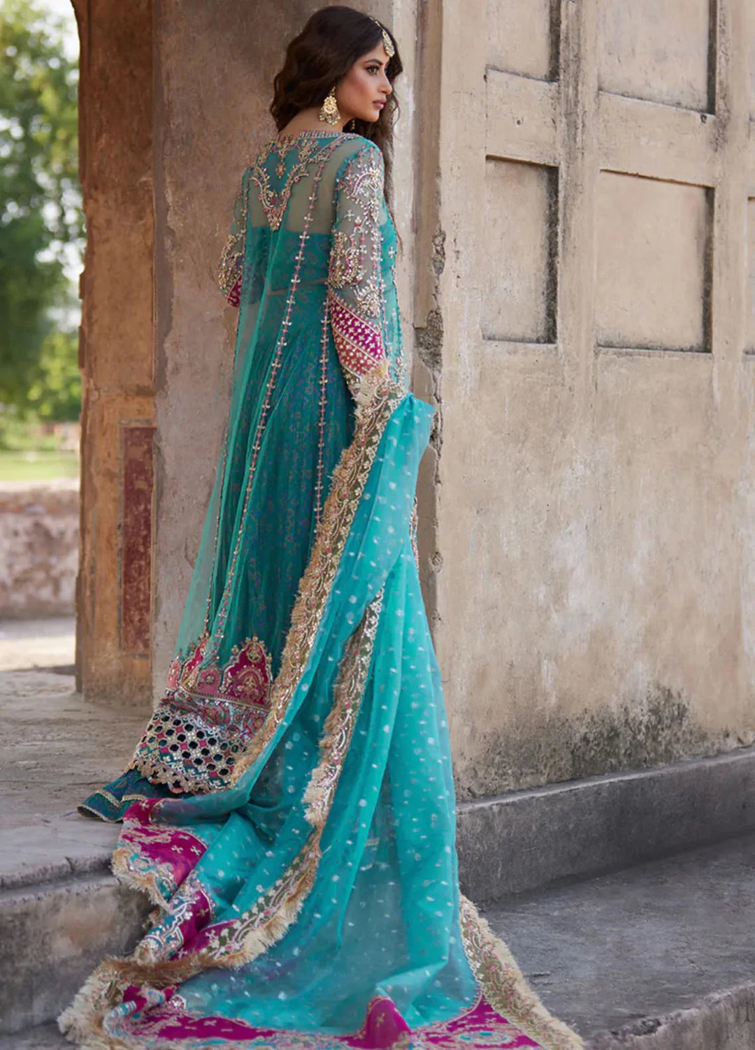 Shadmani by Qalamkar Embroidered Net Suits Unstitched 3 Piece QLM24SM Sama - Formals Collection