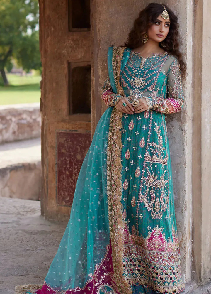 Shadmani by Qalamkar Embroidered Net Suits Unstitched 3 Piece QLM24SM Sama - Formals Collection