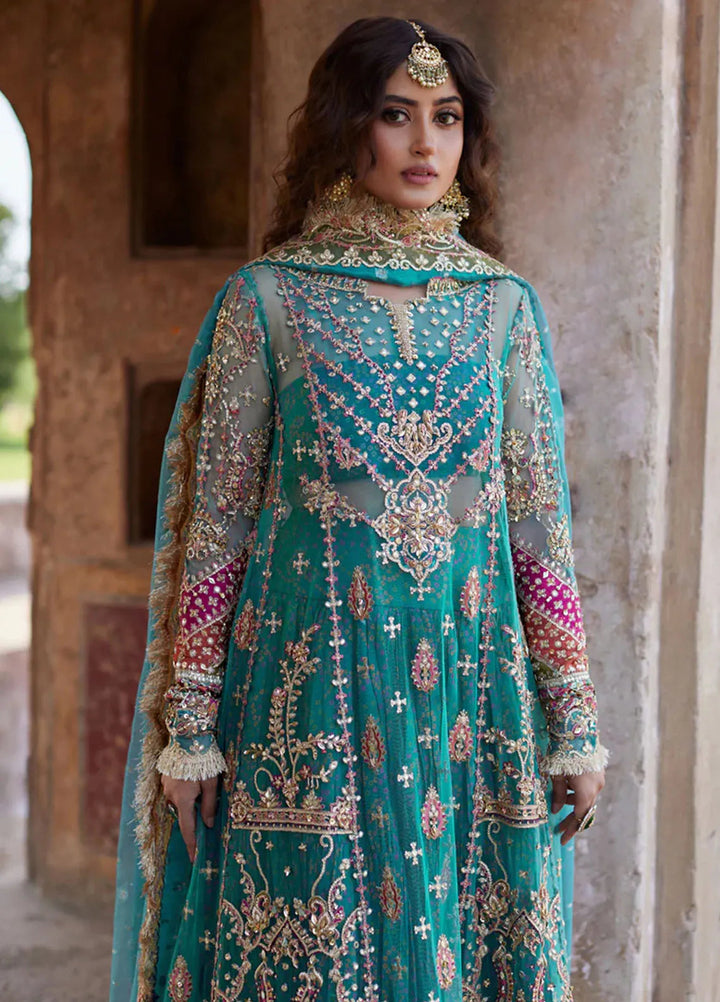 Shadmani by Qalamkar Embroidered Net Suits Unstitched 3 Piece QLM24SM Sama - Formals Collection