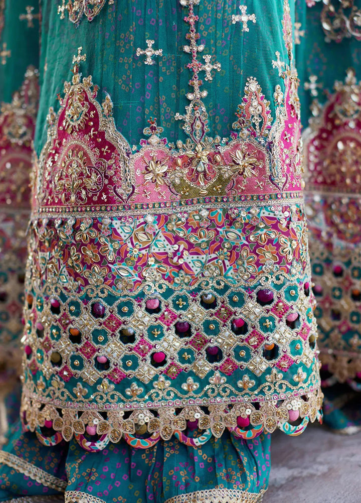 Shadmani by Qalamkar Embroidered Net Suits Unstitched 3 Piece QLM24SM Sama - Formals Collection