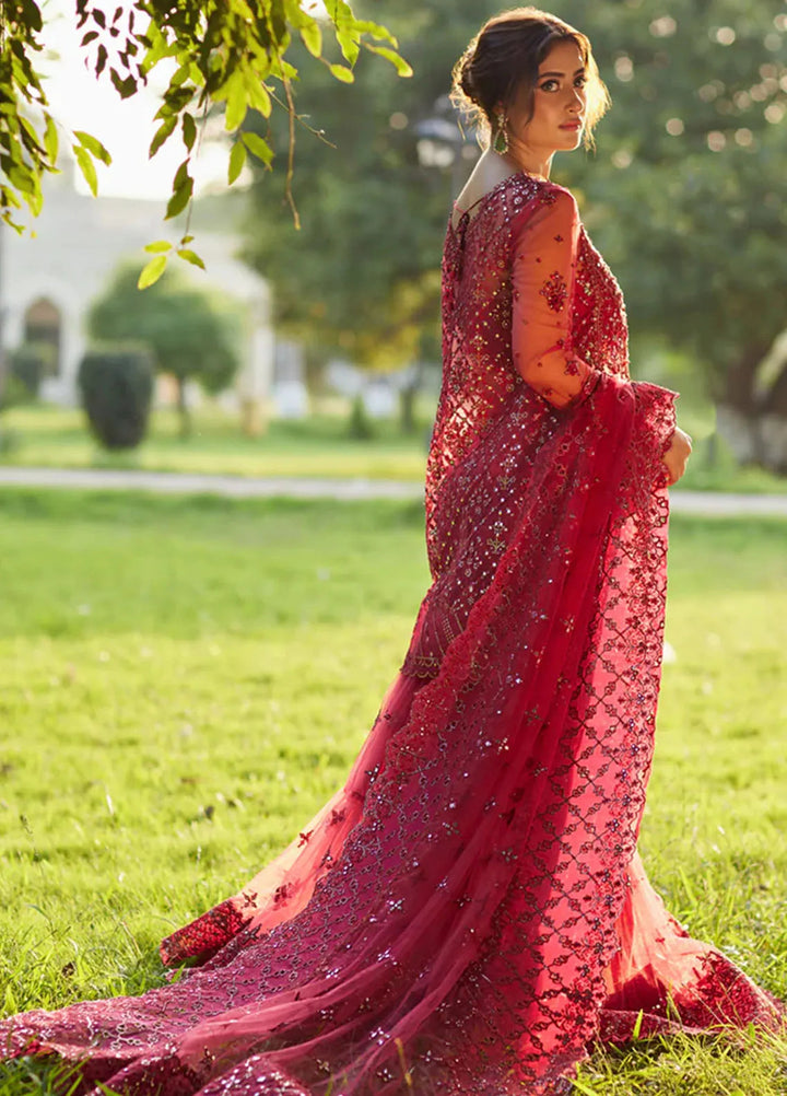 Shadmani by Qalamkar Embroidered Net Suits Unstitched 4 Piece QLM24SM Nurah - Formals Collection