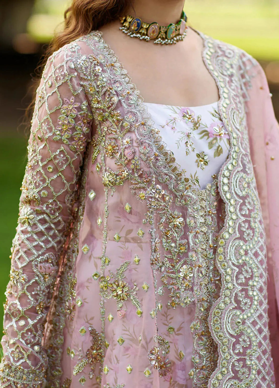 Shadmani by Qalamkar Embroidered Organza Suits Unstitched 3 Piece QLM24SM Saira - Formals Collection