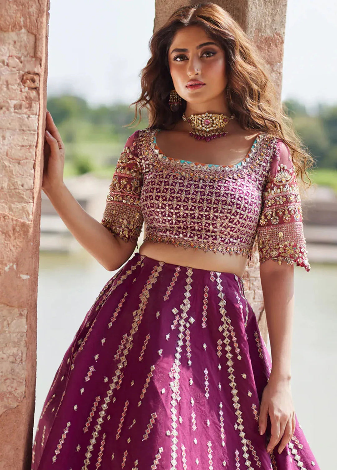 Shadmani by Qalamkar Embroidered Raw Silk Suits Unstitched 4 Piece QLM24SM Alya - Formals Collection