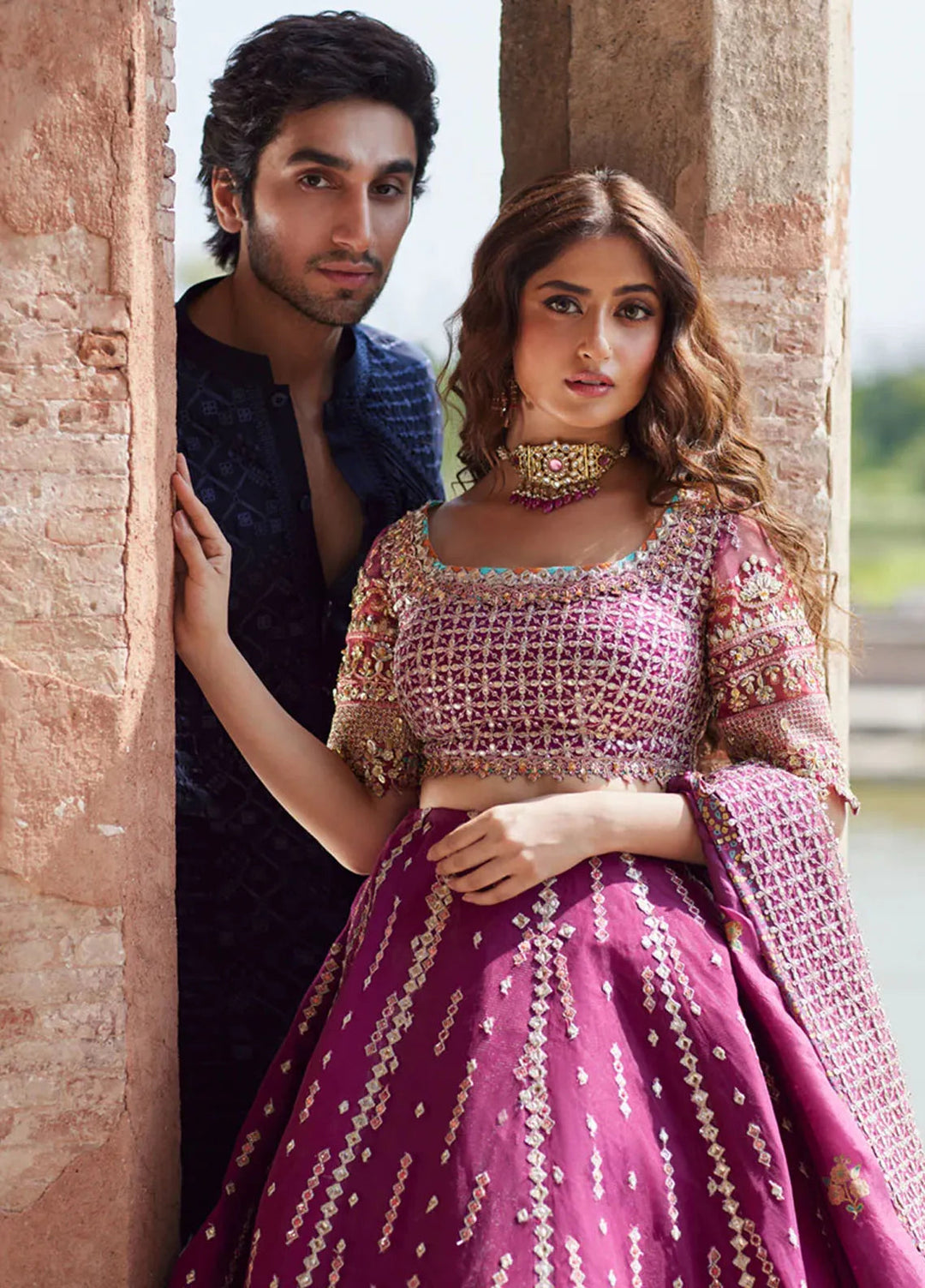 Shadmani by Qalamkar Embroidered Raw Silk Suits Unstitched 4 Piece QLM24SM Alya - Formals Collection