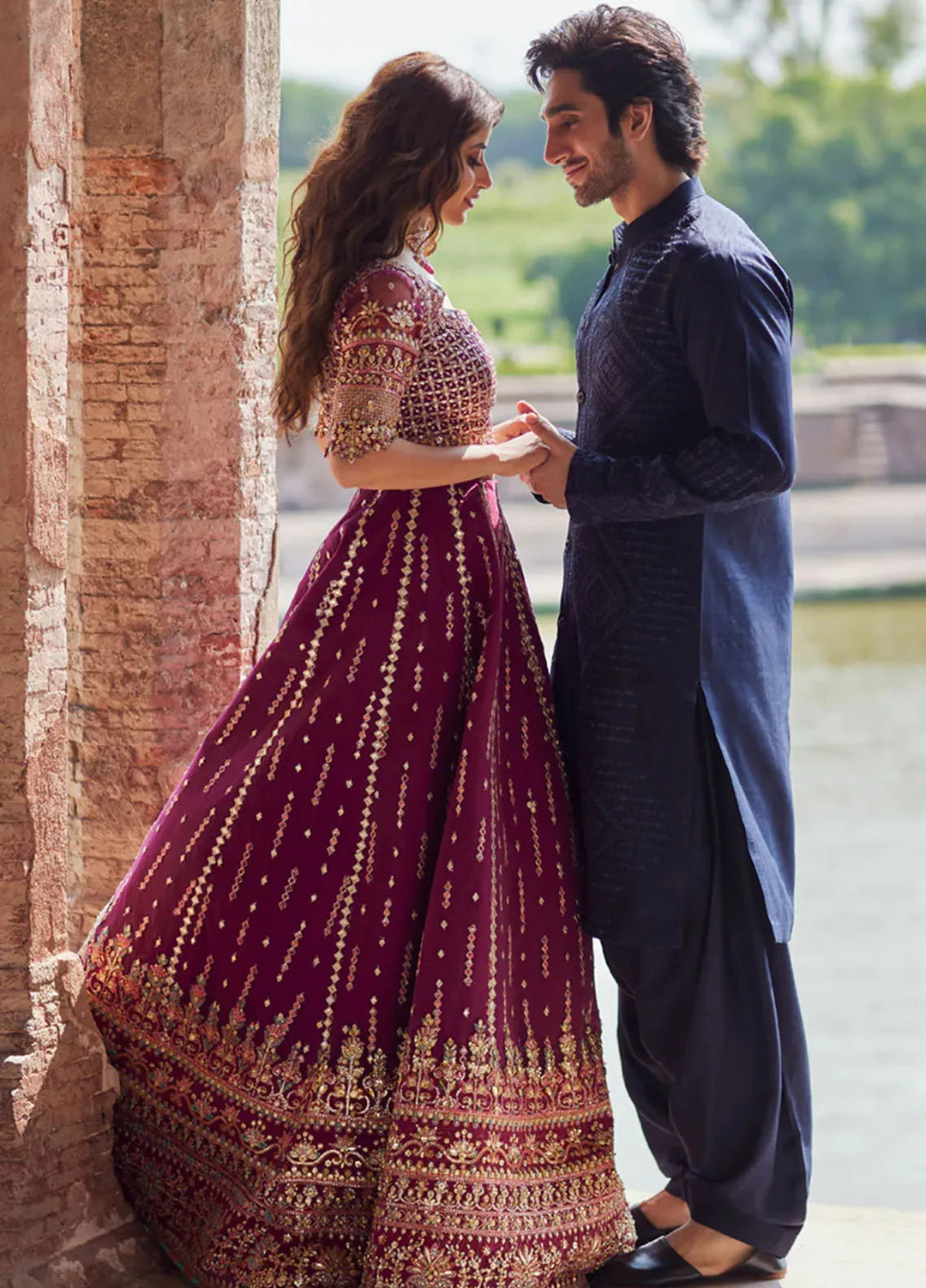 Shadmani by Qalamkar Embroidered Raw Silk Suits Unstitched 4 Piece QLM24SM Alya - Formals Collection