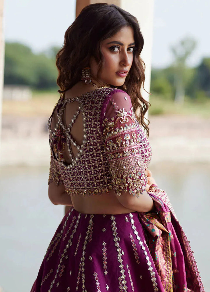 Shadmani by Qalamkar Embroidered Raw Silk Suits Unstitched 4 Piece QLM24SM Alya - Formals Collection