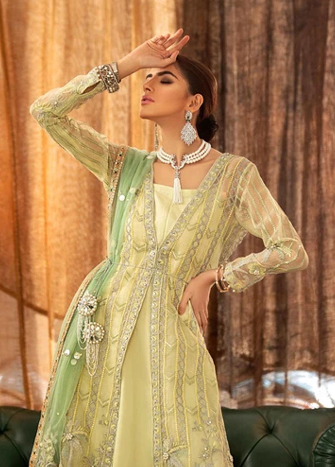 Shadmani by Sifash Embroidered Organza Suits Unstitched 3 Piece SF21SL Shagun - Festive Collection