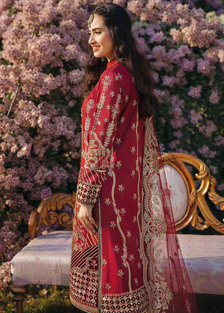 Shadmani Phirsy By Qalamkar Embroidered Velvet Suits Unstitched 3 Piece QLM22SP FW-03 Roma - Wedding Formal Collection