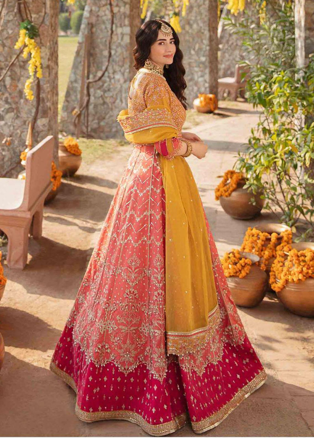 Shadmani Phirsy By Qalamkar Embroidered Raw Silk Suits Unstitched 3 Piece QLM22SP FW-05 Gulshan - Wedding Formal Collection