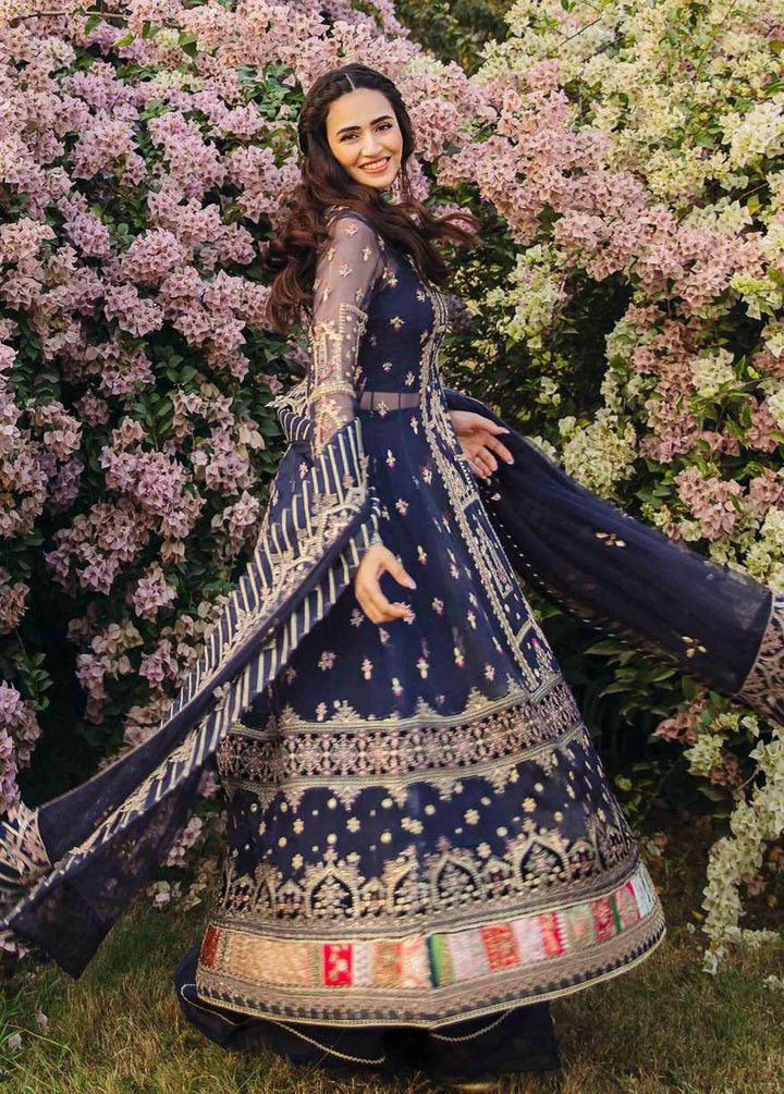 Shadmani Phirsy By Qalamkar Embroidered Velvet Suits Unstitched 3 Piece QLM22SP FW-07 Serena - Wedding Formal Collection