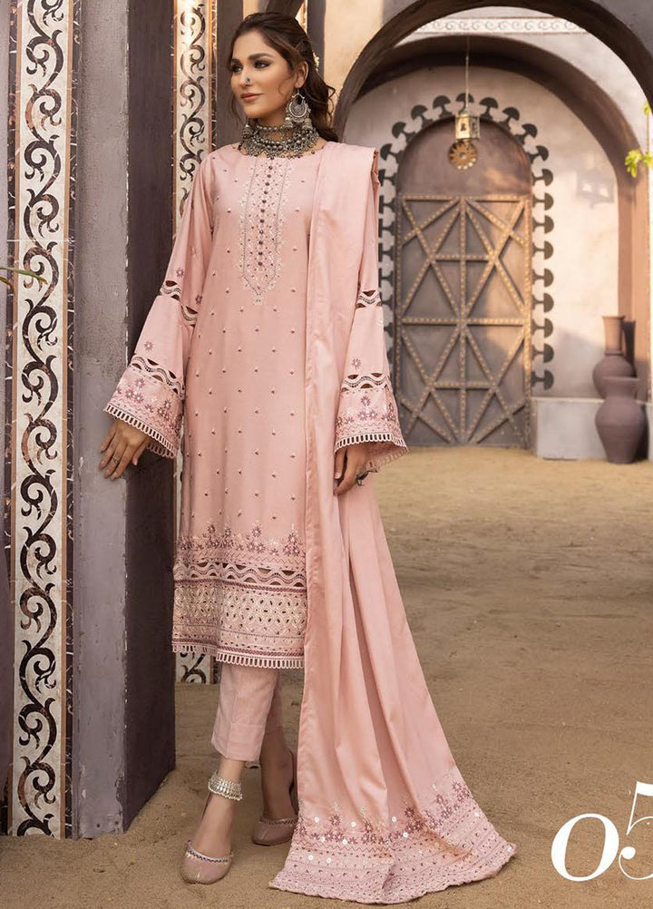 Shadow Stapel by Aalaya Embroidered Karandi Suits Unstitched 3 Piece ALY22SS D-05 - Winter Collection
