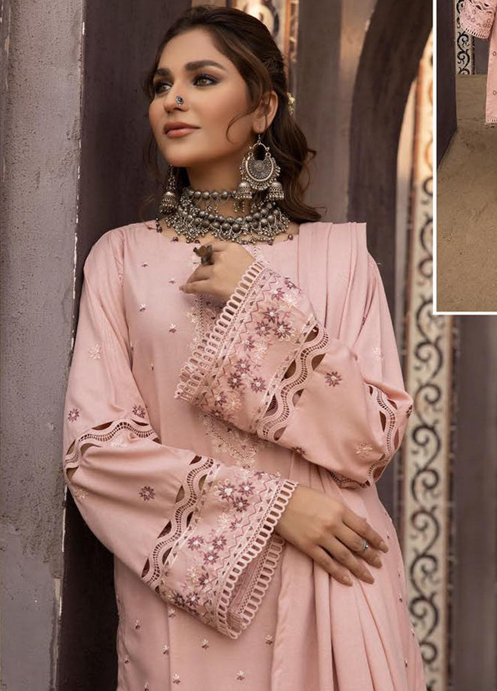 Shadow Stapel by Aalaya Embroidered Karandi Suits Unstitched 3 Piece ALY22SS D-05 - Winter Collection