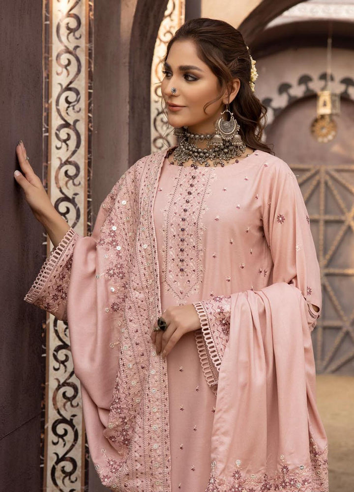 Shadow Stapel by Aalaya Embroidered Karandi Suits Unstitched 3 Piece ALY22SS D-05 - Winter Collection