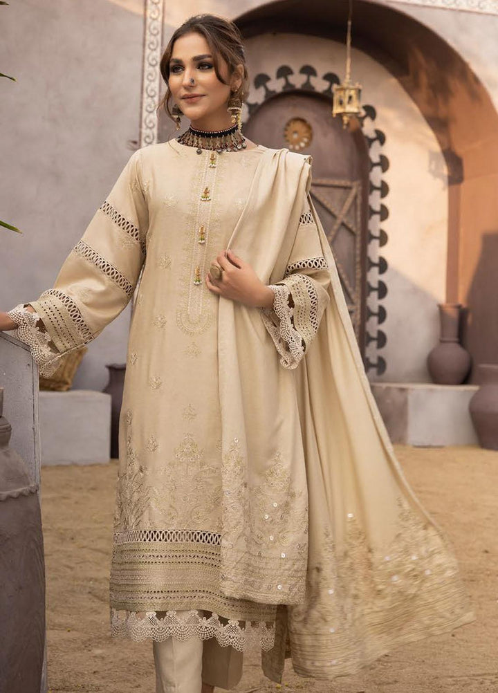 Shadow Stapel by Aalaya Embroidered Karandi Suits Unstitched 3 Piece ALY22SS D-06 - Winter Collection