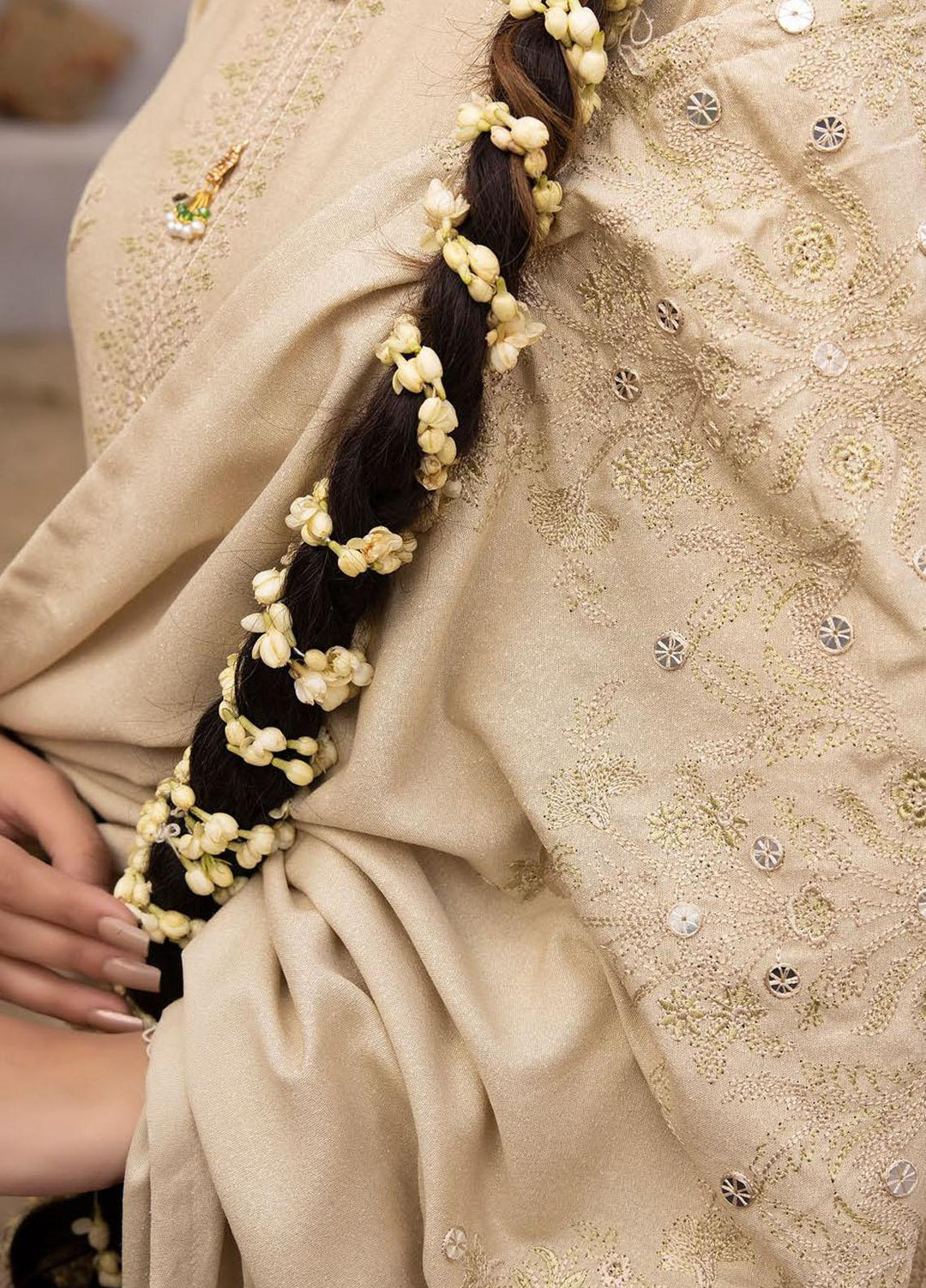 Shadow Stapel by Aalaya Embroidered Karandi Suits Unstitched 3 Piece ALY22SS D-06 - Winter Collection