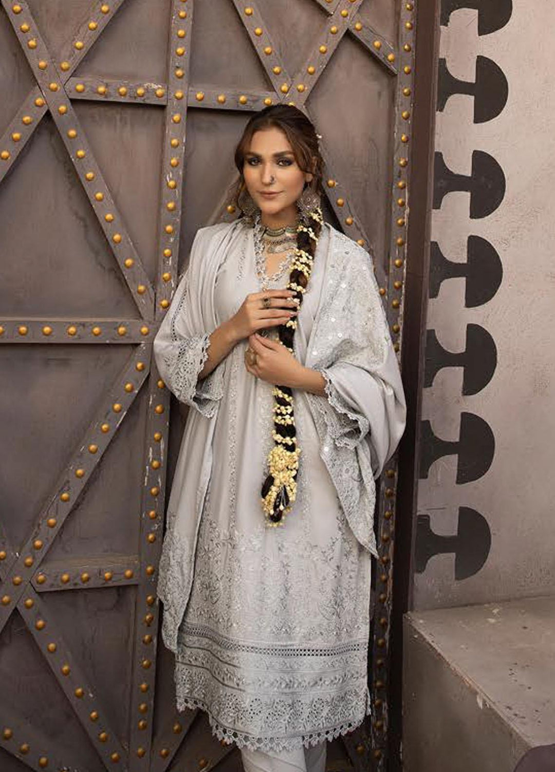 Shadow Stapel by Aalaya Embroidered Karandi Suits Unstitched 3 Piece ALY22SS D-07 - Winter Collection