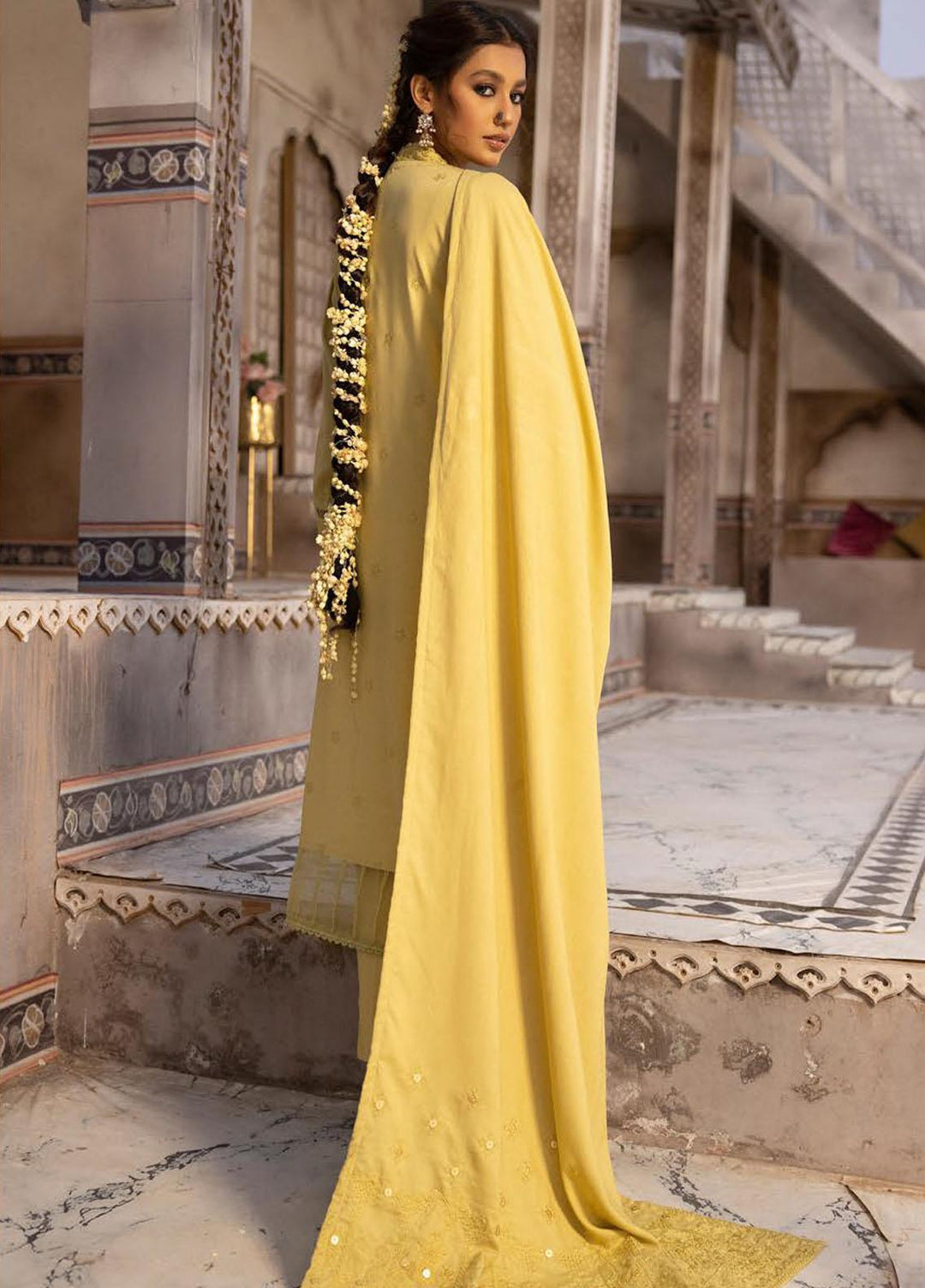 Shadow Stapel by Aalaya Embroidered Karandi Suits Unstitched 3 Piece ALY22SS D-10 - Winter Collection