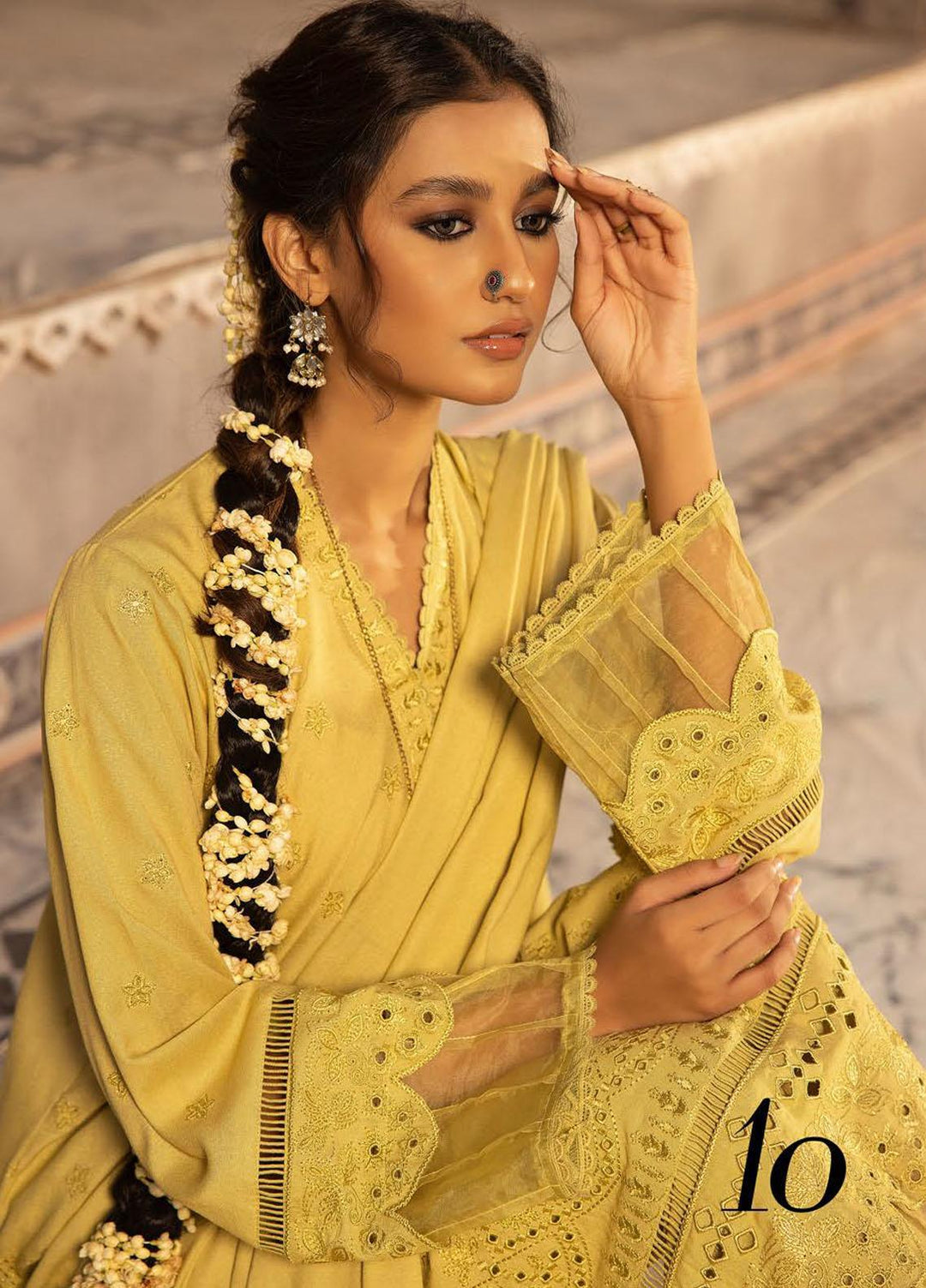 Shadow Stapel by Aalaya Embroidered Karandi Suits Unstitched 3 Piece ALY22SS D-10 - Winter Collection