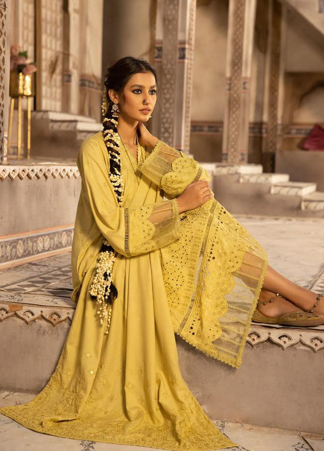 Shadow Stapel by Aalaya Embroidered Karandi Suits Unstitched 3 Piece ALY22SS D-10 - Winter Collection