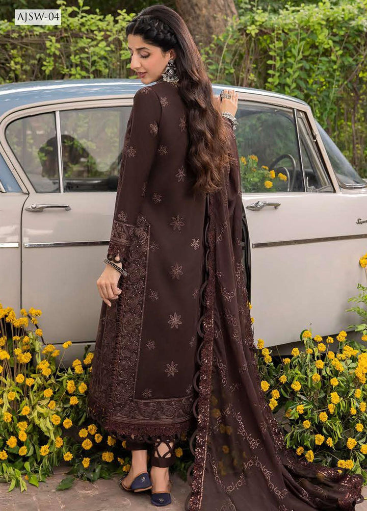 Shadow Work By Asim Jofa Embroidered Cotton Suits Unstitched 3 Piece AJ23SW AJSW-04 - Luxury Festive Collection