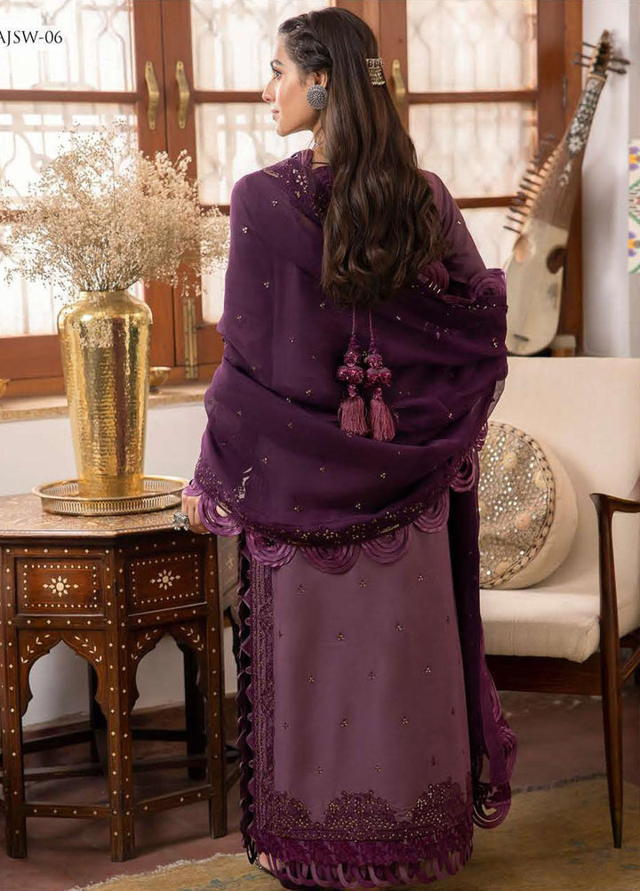 Shadow Work By Asim Jofa Embroidered Lawn Suits Unstitched 3 Piece AJ23SW AJSW-06 - Luxury Festive Collection