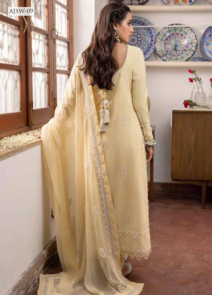 Shadow Work By Asim Jofa Embroidered Lawn Suits Unstitched 3 Piece AJ23SW AJSW-09 - Luxury Festive Collection