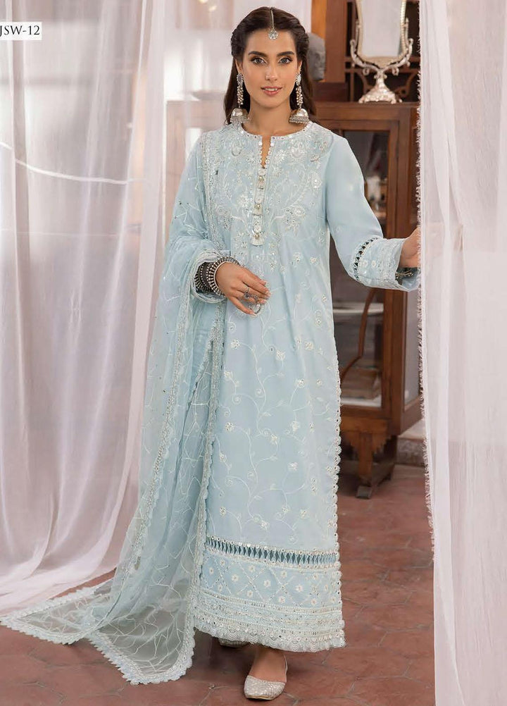 Shadow Work By Asim Jofa Embroidered Lawn Suits Unstitched 3 Piece AJ23SW AJSW-12 - Luxury Festive Collection