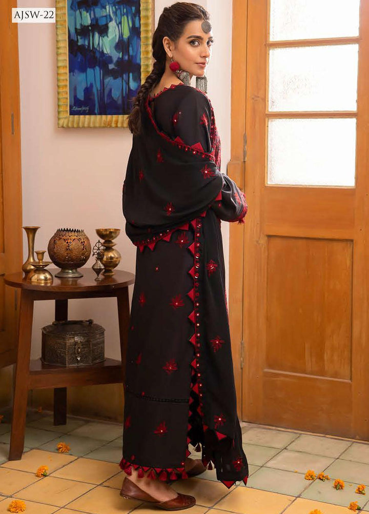 Shadow Work By Asim Jofa Embroidered Lawn Suits Unstitched 3 Piece AJ23SW AJSW-22 - Luxury Festive Collection