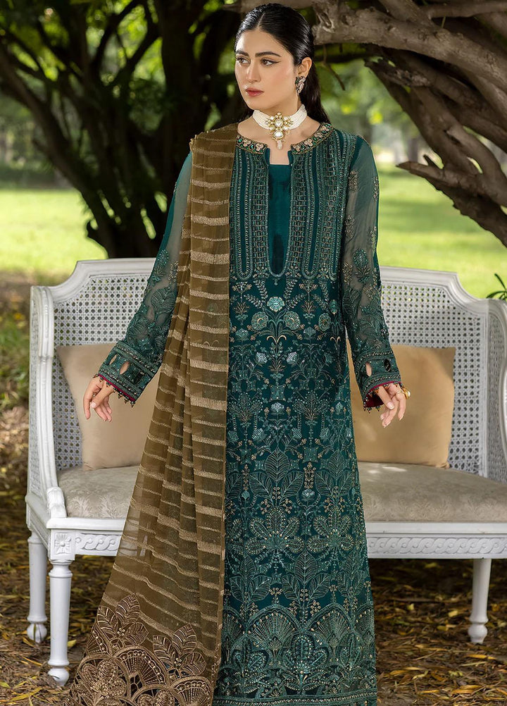 Shafaq By Flossie Embroidered Chiffon Suits Unstitched 3 Piece FS23EX-V7 FE-710 Fleur - Luxury Collection