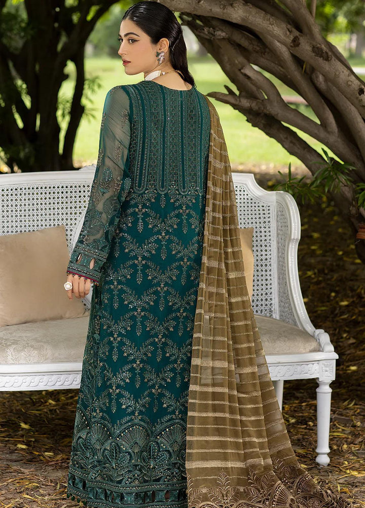 Shafaq By Flossie Embroidered Chiffon Suits Unstitched 3 Piece FS23EX-V7 FE-710 Fleur - Luxury Collection