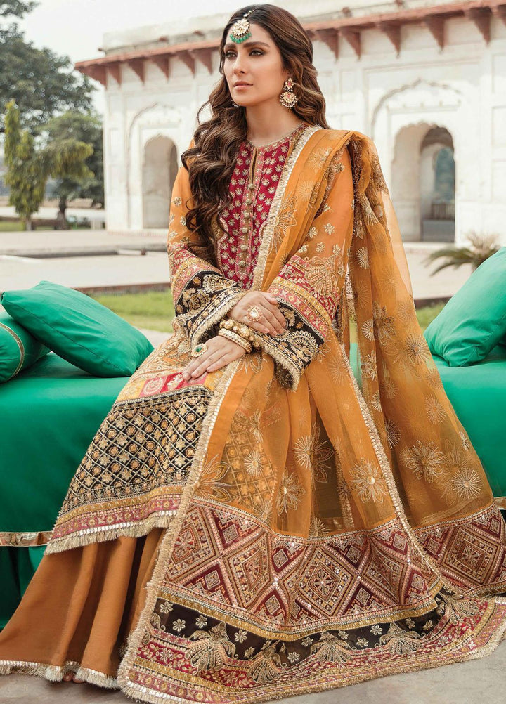 Shagun by Gisele Embroidered Organza Suits Unstitched 3 Piece GL21S 01 Khushbakht - Formals Collection