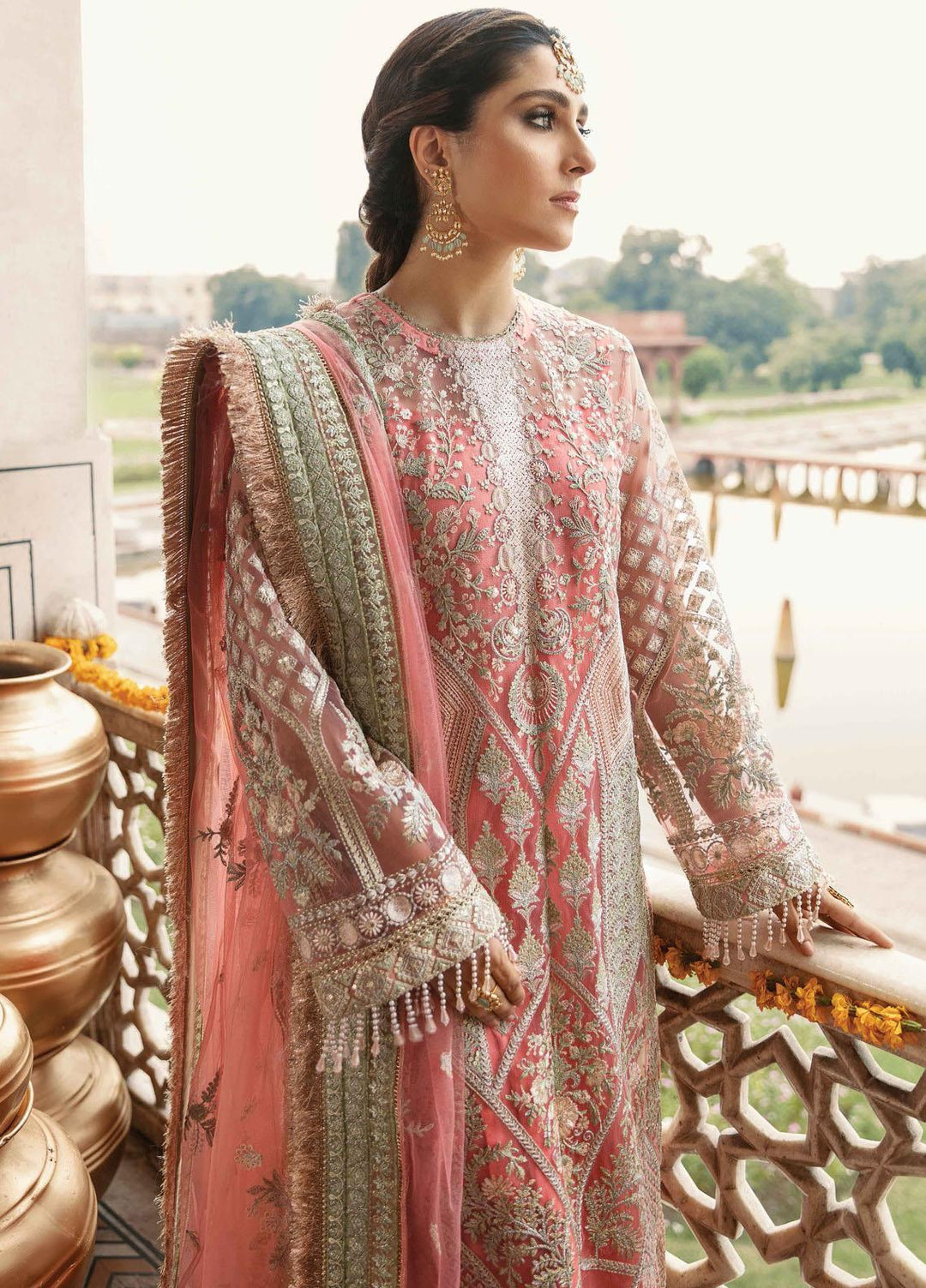 Shagun by Gisele Embroidered Net Suits Unstitched 3 Piece GL21S 03 Noor Jehan - Formals Collection