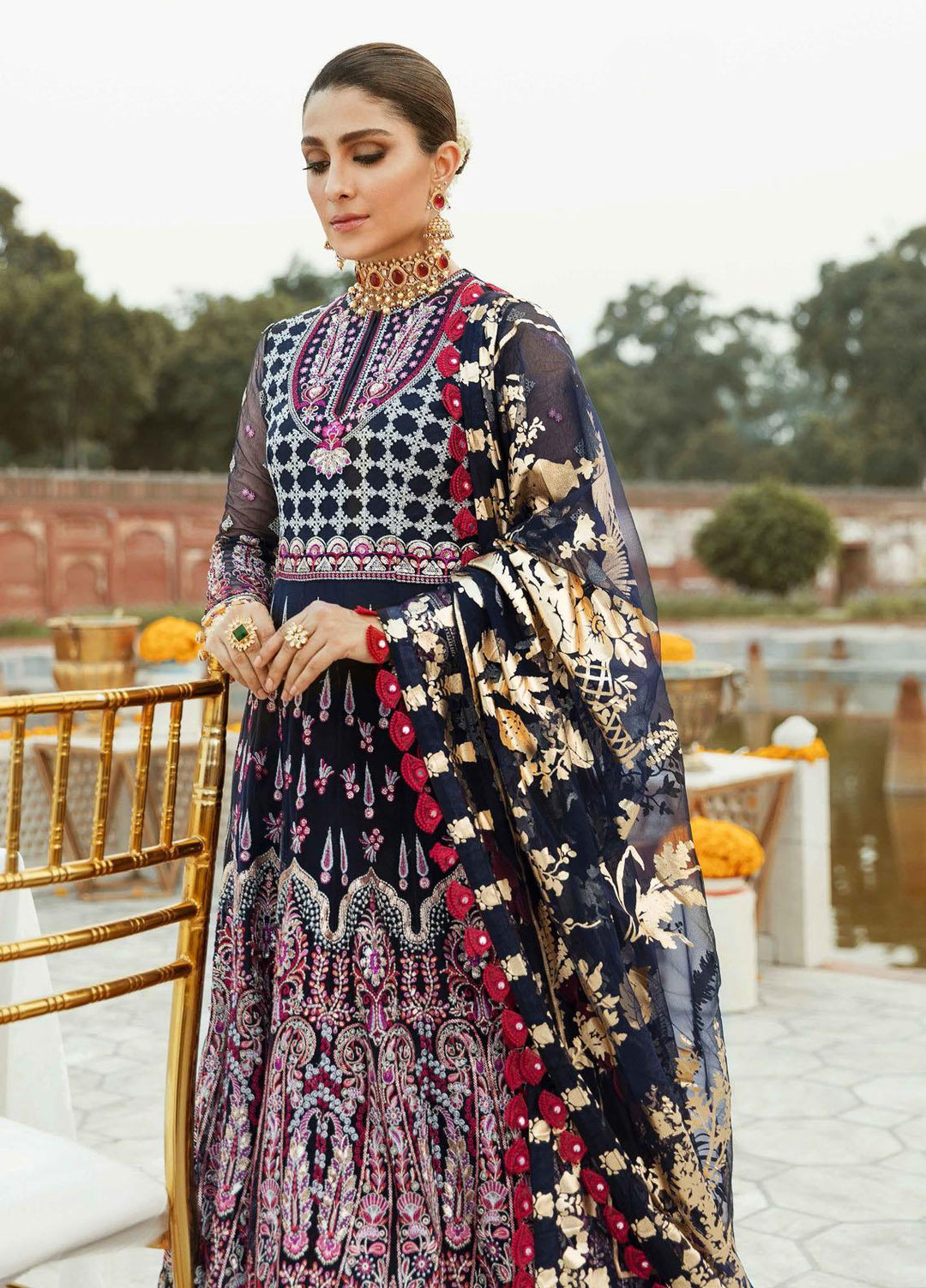 Shagun by Gisele Embroidered Net Suits Unstitched 3 Piece GL21S 06 Dil Ara - Formals Collection