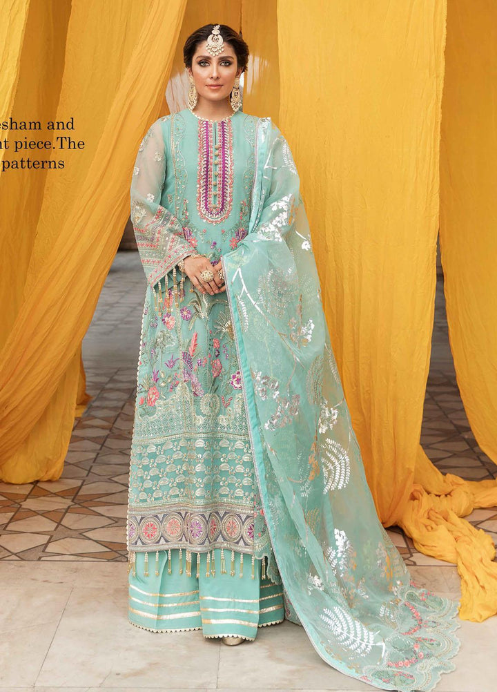 Shagun by Gisele Embroidered Organza Suits Unstitched 3 Piece GL21S 07 Mahrukh - Formals Collection