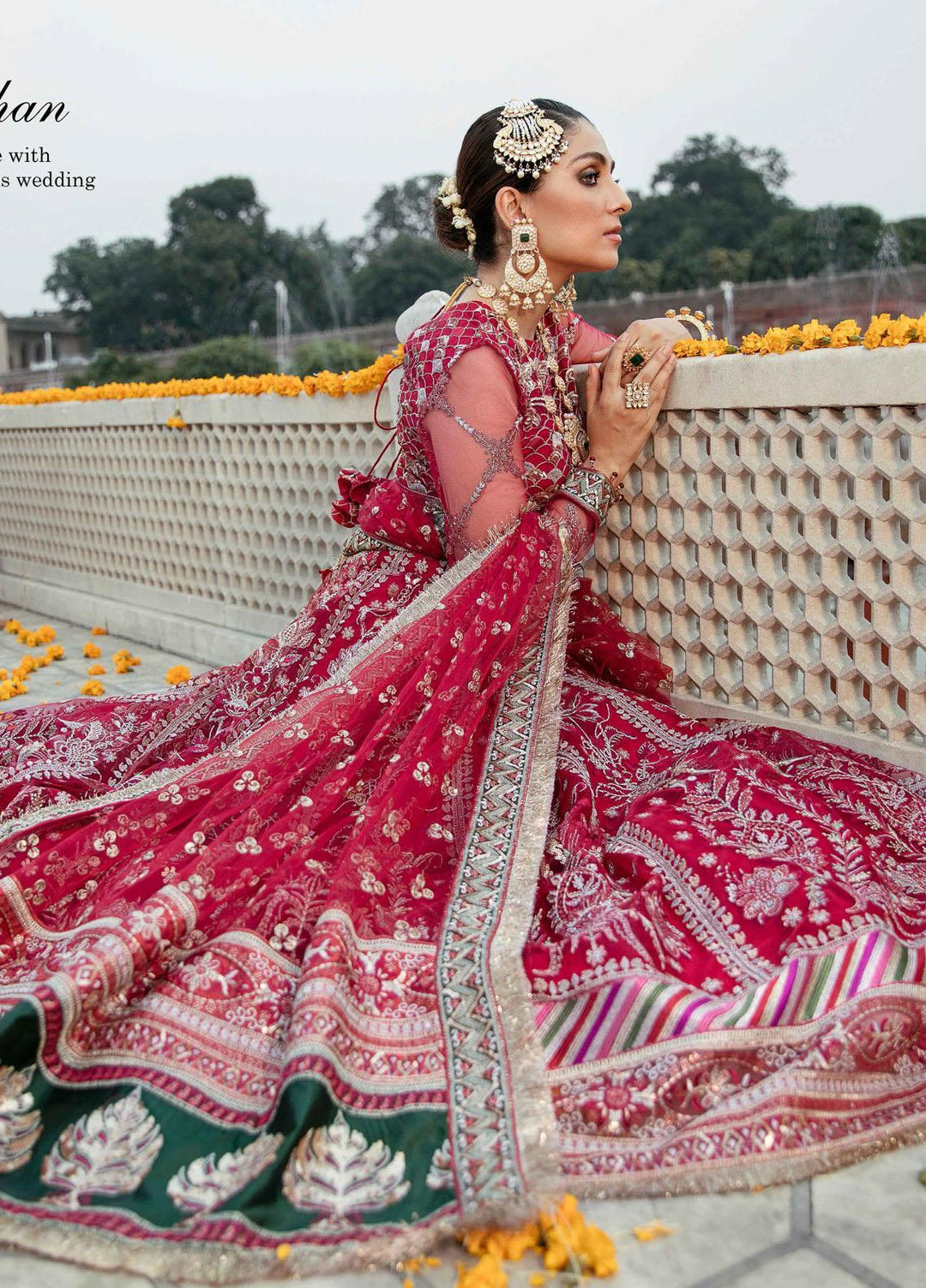 Shagun by Gisele Embroidered Net Suits Unstitched 3 Piece GL21S 08 Jaan e Jahan - Formals Collection