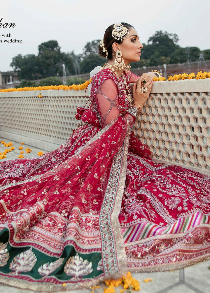 Shagun by Gisele Embroidered Net Suits Unstitched 3 Piece GL21S 08 Jaan e Jahan - Formals Collection