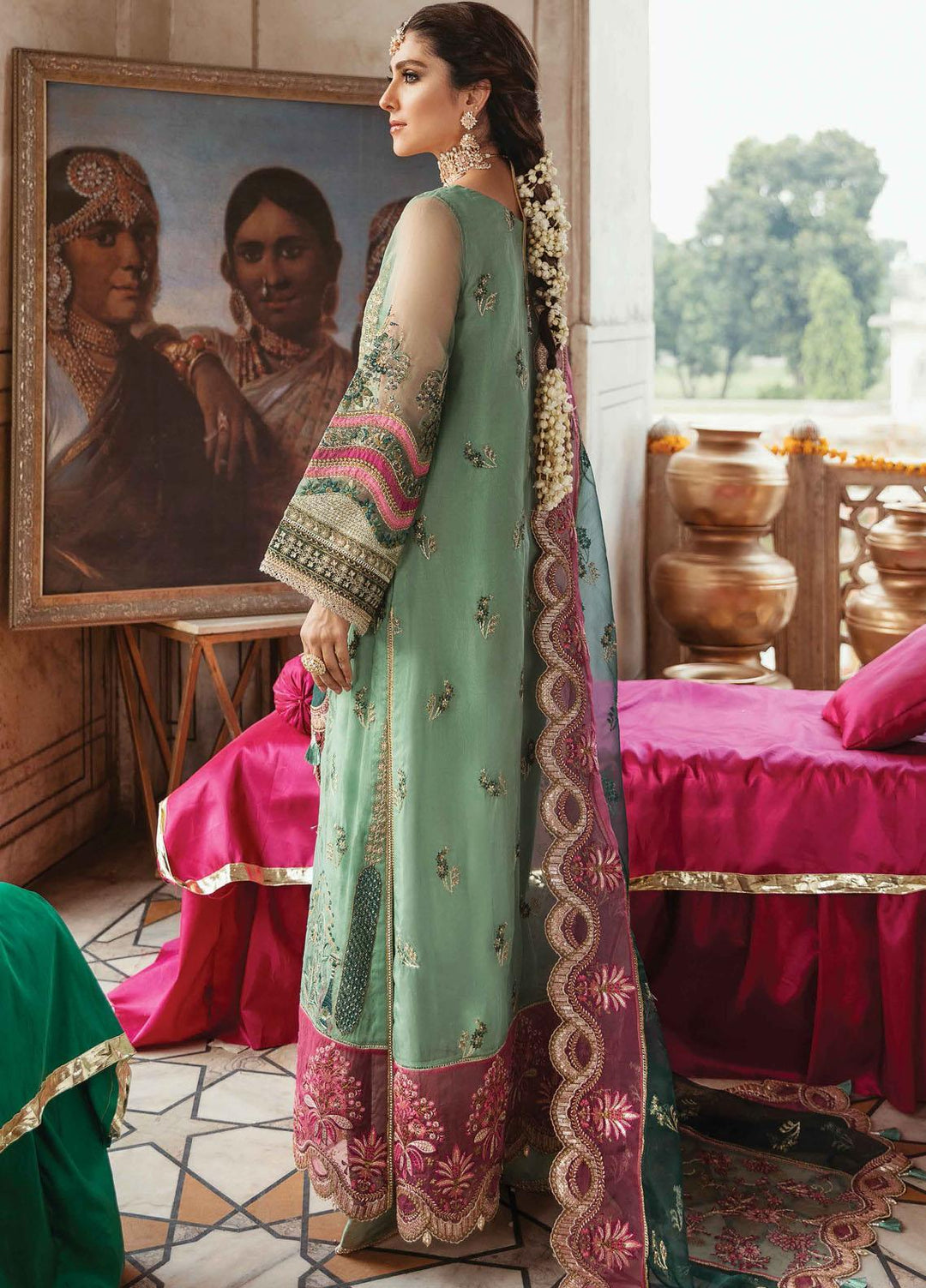 Shagun by Gisele Embroidered Organza Suits Unstitched 3 Piece GL21S 09 Mahpara - Formals Collection