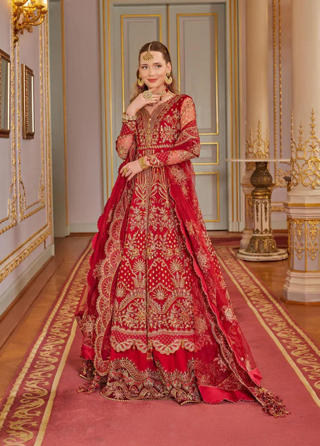 Shagun Imroz By Gisele Embroidered Net Suits Unstitched 3 Piece GL22SI Enara - Wedding Collection